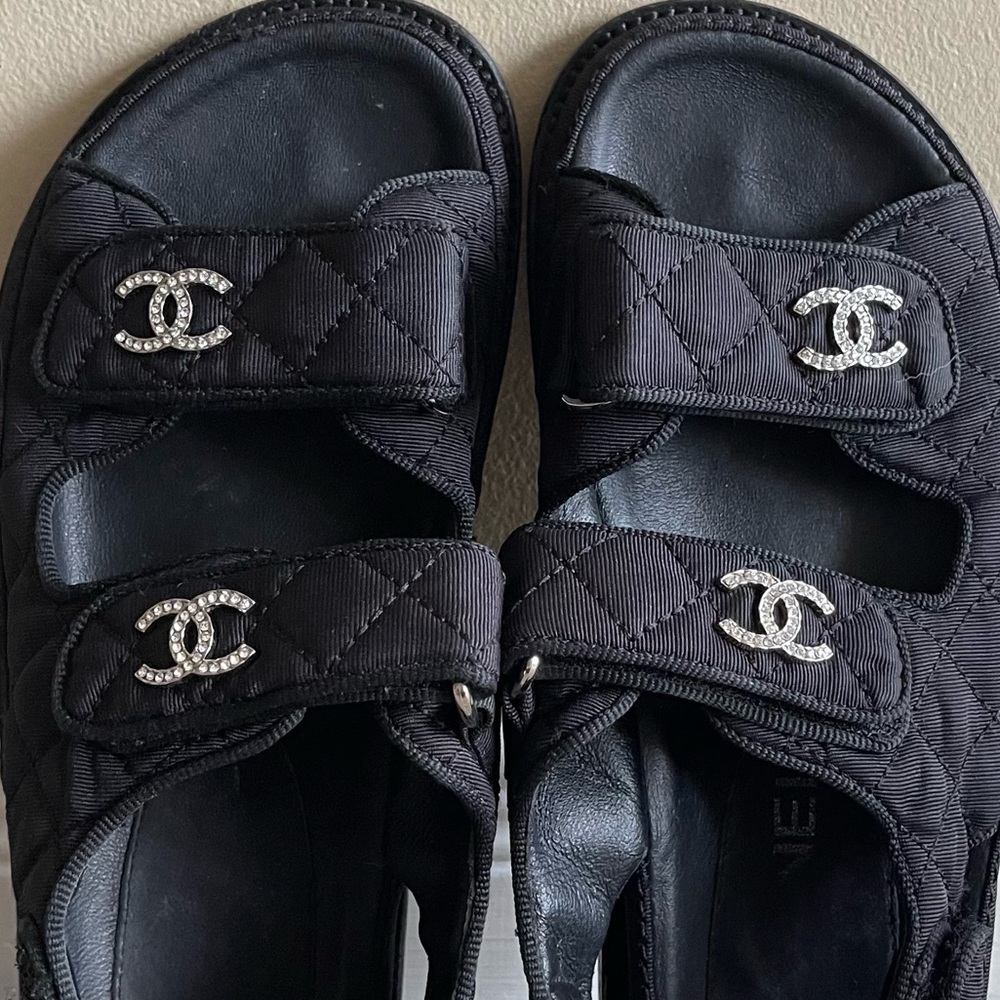 Authentic chanel sandal shoes